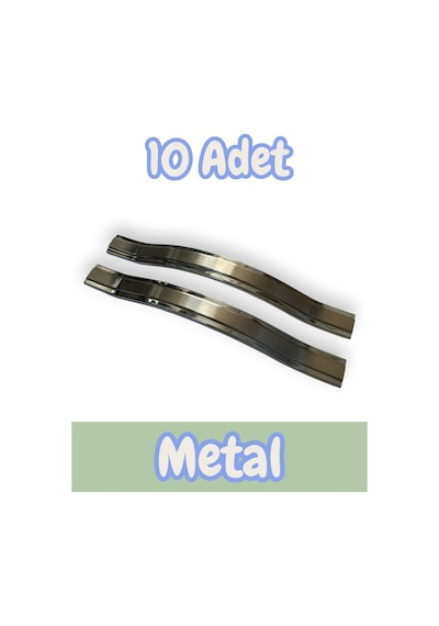 Gülcem Klas Alüminyum Metal Lüks Modern Mobilya Çekmece Mutfak Dolabı Kulpu İnox-krom 192mm 10 Adet Krom