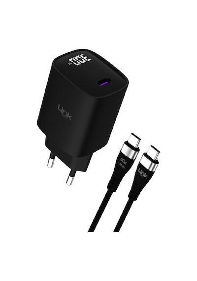 Linktech G847 Premium 30W QC4.0 Gan Type-C Kablolu Şarj Aleti Set