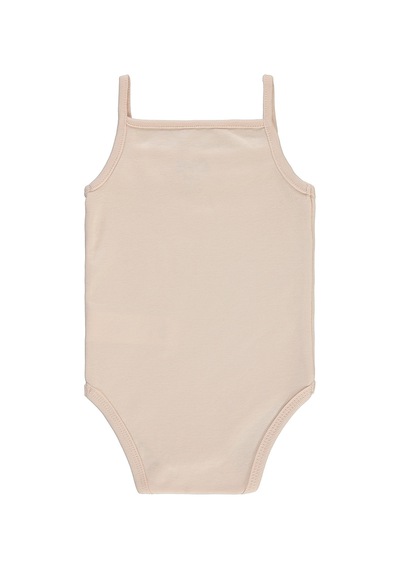 Civil Baby Kız Bebek Çıtçıtlı Badi 3-9 Ay Pudra 14587140513y-5 Pudra