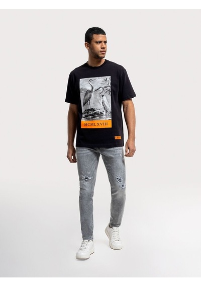 LOFT Loose Fit Erkek Tshirt K.kol Lf2036278 Q1.v1 Siyah