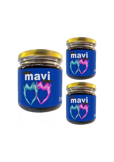 Sh Efsanevi Mavi Macun 3 Kavanoz 240 Gr Bay&amp Bayan Çiftleriçin Özel Macun Najmaddin