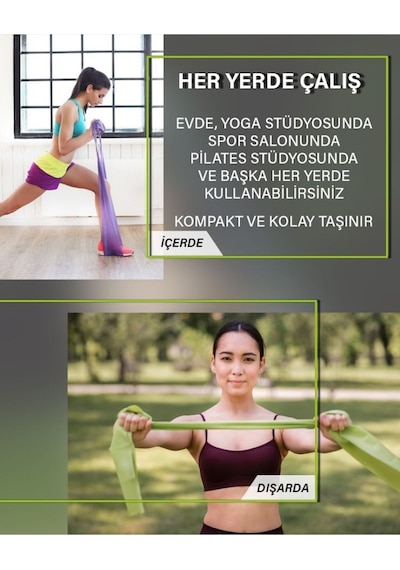 Pilates Lastiği Hafif Rb Hm Mor