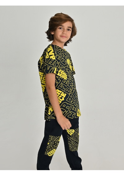 Fenerium Çocuk Kolej Fenerbahçe Pattern Tshırt Fb Laci Yeni