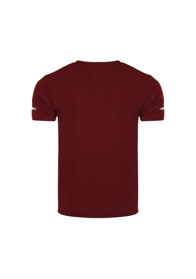Genius Store Erkek Nem Emici Hızlı Kuruma Atletik Teknik Performans Spor T-shirt Drıfıt-kısakol Bordo
