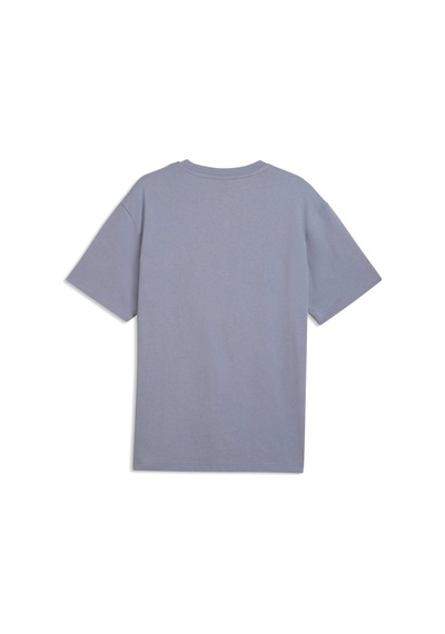 Puma Essentıals Elevated Cat Logo Erkek Geniş Kesim Tişört 634391 65 Gri