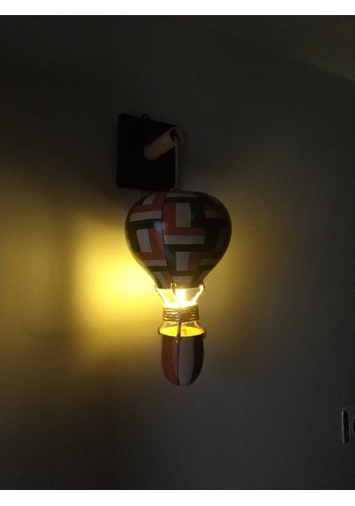 Dekoratif Hediyelik Led Işıklı Pilli Uçan Balon