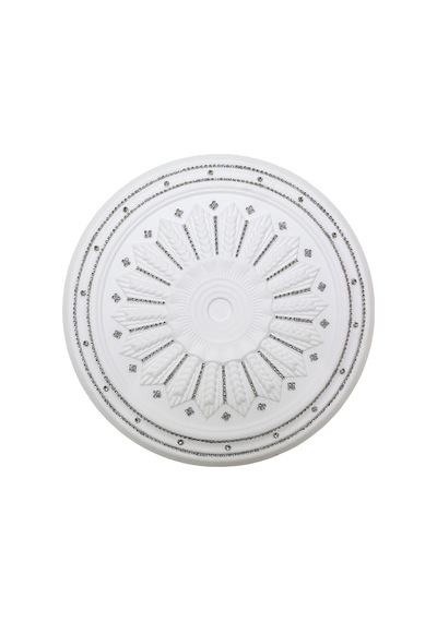 Başak Desenli Taşlı Stropiyer Tavan Göbeği - 40 Cm