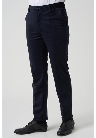 White Stone Amora P1031 Slim Fit Pamuklu Kadife Pantolon Laci Laci Lacivert