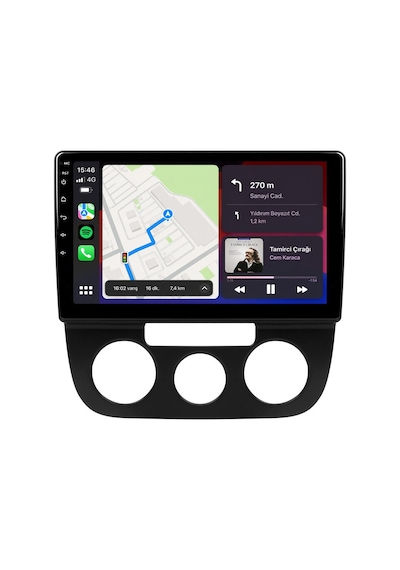 Volkswagen Jetta Android Multimedya 2006-2009 Carplay Android Auto Navigasyon 10gb Ram 256gb Pro 9"