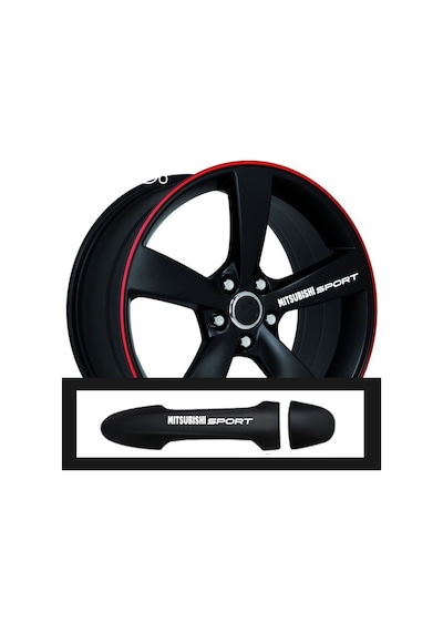 Mitsubishi Lancer Evolution İçin Özel Yeni Uyumlu Aksesuar Oto Kapı Kolu/jant Özel Yeni Sticker 10 Adet 10 1,5 Cm
