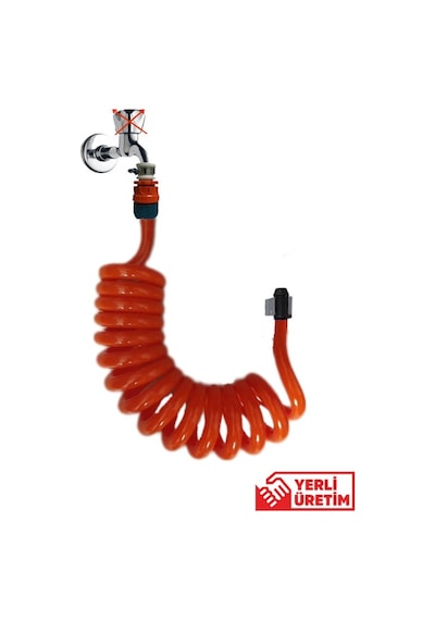 Plasyay Spiral Wc Banyo Veranda Yıkama Hortum Seti