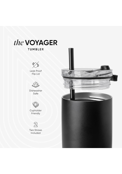 Voyager Tumbler Flip Lid 0,35 L - Blue Dune Çok Renkli