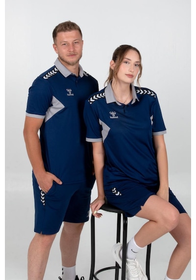 Hummel Otantik Polo Yaka Kamp Tişört Lacivert