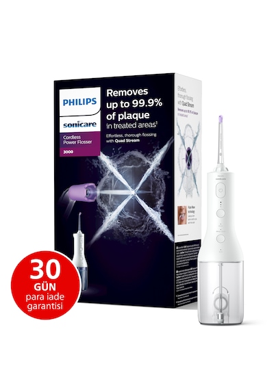 Philips Sonicare Power Flosser 3000 Ağız Duşu Kablosuz - Beyaz HX3826/31