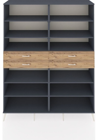 Hyperion Gardrop 10 Raflı 4 Çekmeceli 176x44x221 Antrasit-antrasit/çam Antrasit/çam Hyperion Gardrop 10 Raflı 4 Çekmeceli 176x44x221 Antrasit-antrasit/çam Antrasit/çam