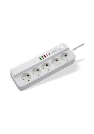Polosmart Mp21 Akım Korumalı Uzatma Kablosu Priz 2 Metre Beyaz 2 M