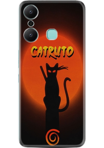 Infinix Hot 20 Play Kılıf Silikon Desen Özel Seri Catrudo 1679