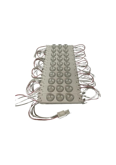 220 Volt 3 Watt 3 Lensli 3030 Modül Led Beyaz 5 Adet