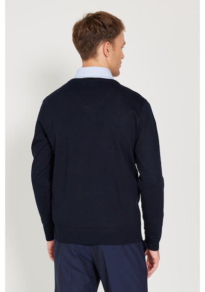 AC&Co / Altınyıldız Classics Erkek Lacı Standart Fit Normal Kesim V Yaka Triko Kazak Lacivert AC&Co / Altınyıldız Classics Erkek Lacı Standart Fit Normal Kesim V Yaka Triko Kazak Lacivert