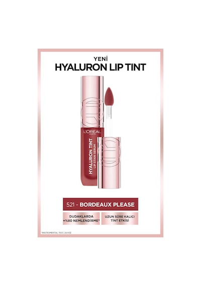 Hyaluron Lip Tint Dudak Parlatıcı - 521 Bordeaux Please 3600524242824-11061 Diğer