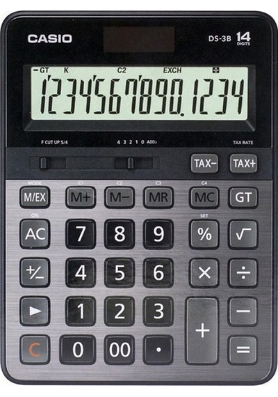 Casio Hesap Makinesi Masaüstü 14 Hane Ds-3b Çok Renkli