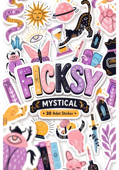 Mistik Sticker Seti - 30 Adet Etiket Çıkartma Diğer