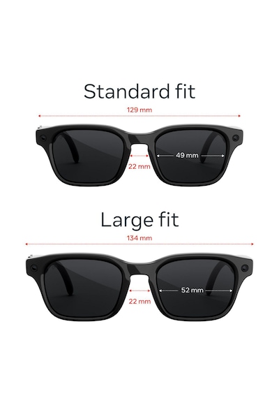 Meta Glasses Adventurer Classic Black Frame Polarised Lens