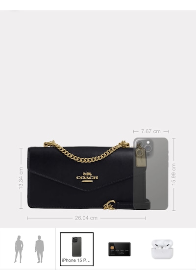 Coach Klare Envelope Crossbody Kadın Çanta Logolu Krem