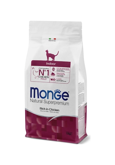 Monge Indoor Tavuklu Ev Kedileri İçin Yetişkin Kedi Maması 1,5 Kg
