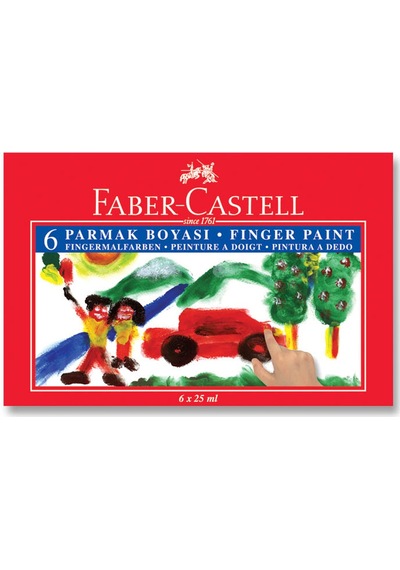 Faber-Castell Parmak Boyası 6 Renk 160402 N11.503