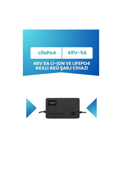 48v Lifepo Batarya İçin 58.4v 5a Uzun Ömürlü Akıllı Şarj Cihazı