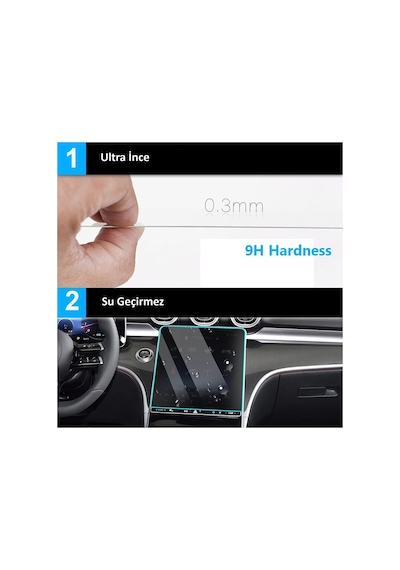 Volkswagen Tiguan E-tsi 2024-2026 Multimedya Gösterge Ve Konsol Uyumlu 9h Nano Ekran Koruyucu Set