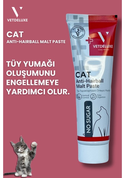 Vetdeluxe Hairball Adult Malte Paste Tüy Yumağı Macun 100 G