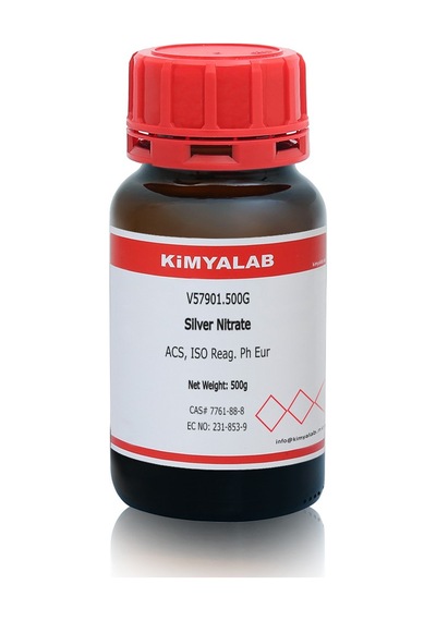 Kimyalab Silver Nitrate Extra Pure AgNO3 500 G
