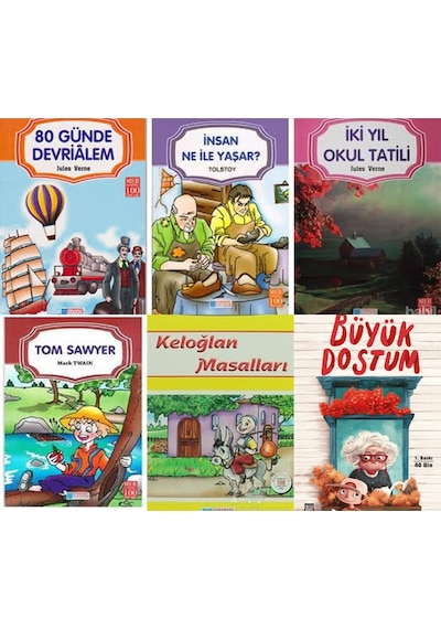 İlk Okul Yaz Tatili Okuma Seti 6 Kitap