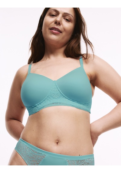 Marks & Spencer Body Soft Dantel Detaylı Balensiz Pamuklu Ameliyat Sonrası Sütyeni Mavi