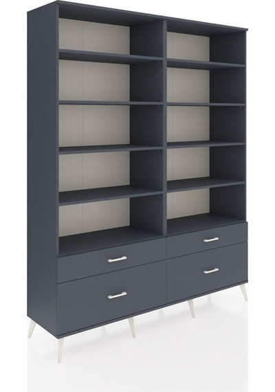 Hyperion Gardrop 10 Raflı 4 Çekmeceli 4 Kapaklı 176x44x221 Antrasit-antrasit Antrasit Hyperion Gardrop 10 Raflı 4 Çekmeceli 4 Kapaklı 176x44x221 Antrasit-antrasit Antrasit