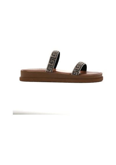 148 Brown Terlik Kadın 26261 Myconian 2025 Greek Sandal Kahverengi