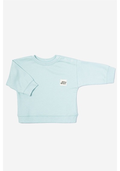 Atlasyael Atlas&yael %100 Organik Pamuk Gots Organik Belgeli Oversize Sweatshirt - Mint Yeşili Mint
