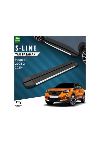 S-dizayn Peugeot 2008 2 S-line Aluminyum Yan Basamak 183 Cm 2020 Üzeri A+ Kalite