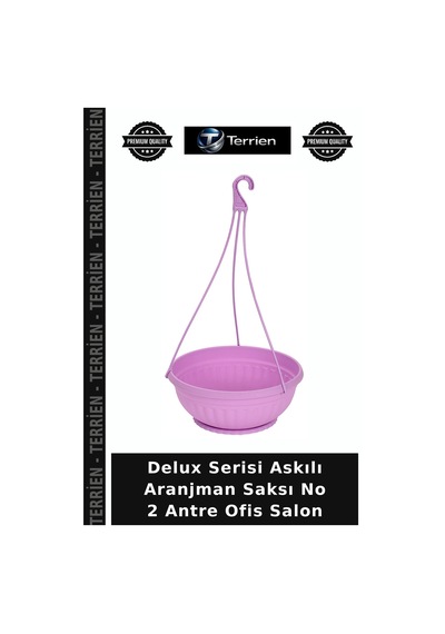 Delux Serisi Askılı Aranjman Saksı No 2 Antre Ofis Salon