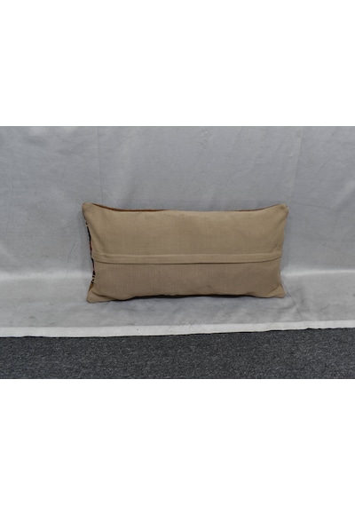 Zehra Abla Halı Yeni El Dokuma Dekoratif Lumbar Kilim Kırlent Yastık Kılıfı 6191