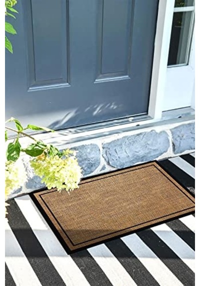 Paspası 35x55 Cm Yıkanır-kahverengi Kapıönü Paspası Çok Renkli