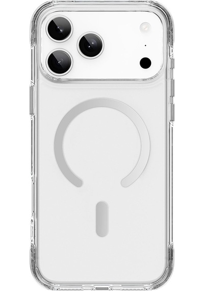 Apple Uyumlu iPhone 17 Pro Max Kılıf M-safe Özellikli Wiwu Mcc-702 Titanyum Pro Seri Sert Pc Kapak Şeffaf Şeffaf