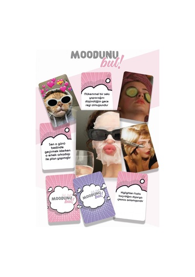 Kizlar Gecesi Moodunu Bul Mini Kart Oyunu 2.paket 45 Kart