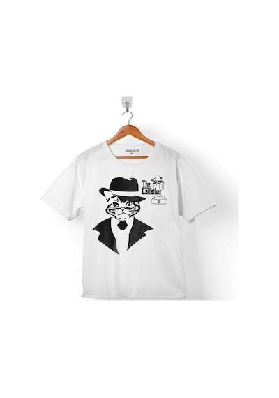 The Godfathera Catfather Kedi Baba Logo Çocuk Tişört 001