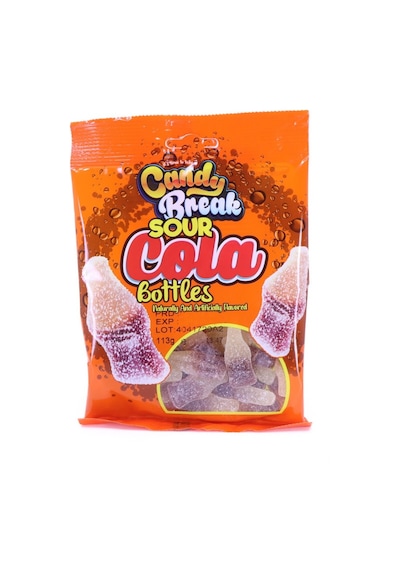 Tommy's Bears Candy Break Sour Cola Bottles Kola Aromalı Ekşi Yumuşak Şeker 113 G