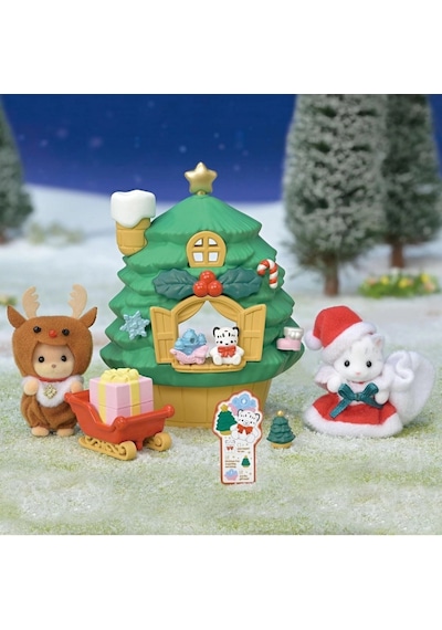 Bebek Noel Baba Nın Yılbaşı Ağacı Evi