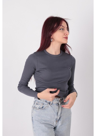 Busem W0010820 Kadın Bluz Antrasit