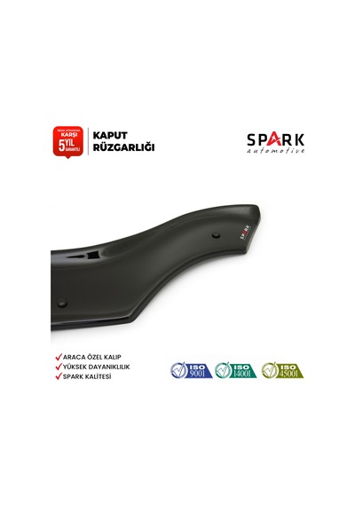 Renault Kangoo 2008-2013 Yıl Aralığı Uyumlu Kaput Rüzgarlığı 3mm